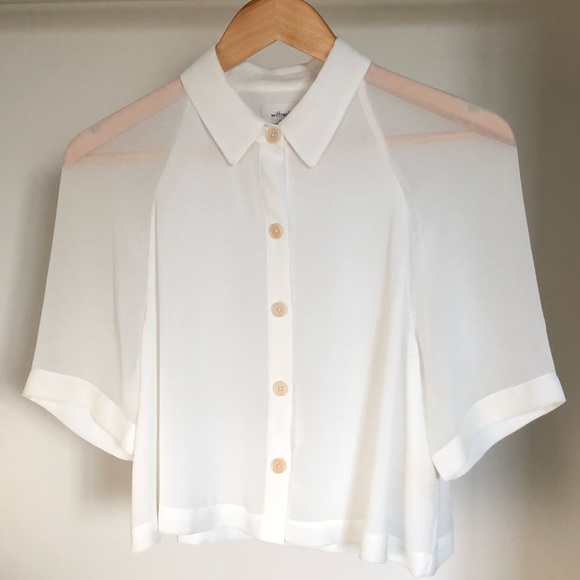Wilfred Blouse Small White - Picture 2 of 8